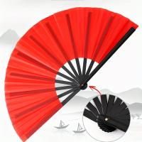 Abanico de poliéster con diseño de Tai Chi y dragón - Accesorio de danza unisex para actuaciones de artes marciales, decoración del hogar y accesorio de juego - No requiere electricidad ni plumas - details 5