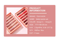 Set de Labiales Mate No Pega Caja de Regalo de 6 Colores Labial de Gran Rojo - details 7