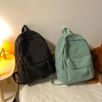 Mochila de Nylon Impermeable para Mujer Mochila Individual de Color Sólido para Estudiantes y Niñas - details 17