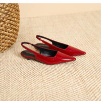 Nuevos zapatos adelgazantes de tacón bajo y poco profundos para mujer, zapatos planos - details 32