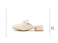 Zapatos de cuero genuino para mujer Sandalias planas informales para mujer de 3CM - details 2