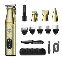 Cortadora de pelo profesional 5 en 1, cortadora de pelo eléctrica, maquinilla de afeitar resistente al agua, Barba, cuerpo, Máquina para cortar cabello para hombres, carga USB - details 7