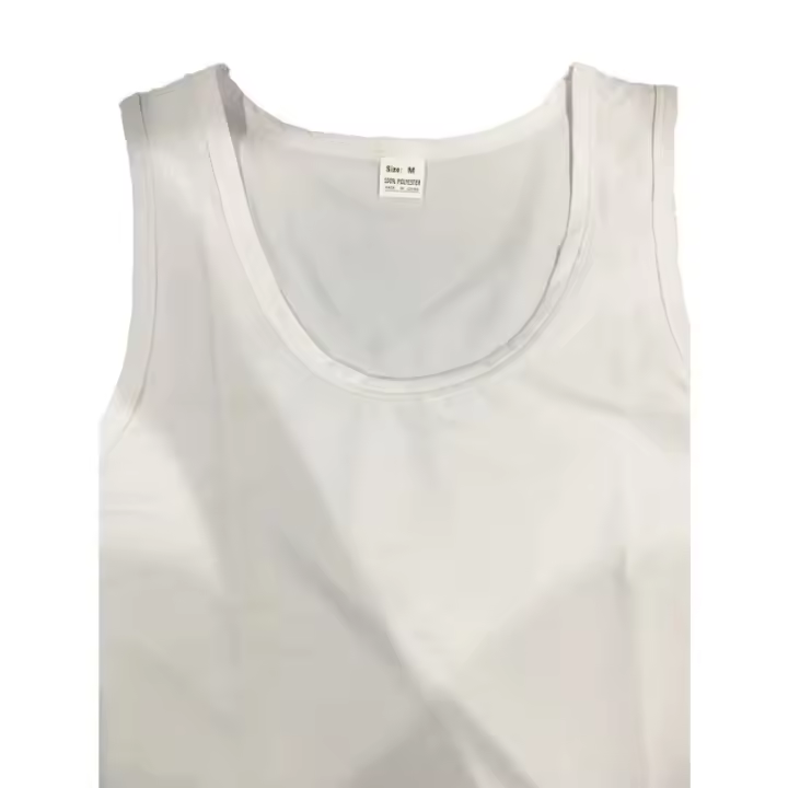 Un chaleco informal y transpirable de color liso para el entrenamiento físico de verano de los hombres en Europa y Estados Unidos en 2025. - 1
