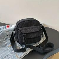 Bolso Cruzado de Pana Corduroy Vintage Bolso de Hombro Casual con Correa Ajustable - details 10