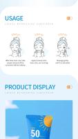 LAIKOU crema de protección solar refrescante Protector solar Facial Spf50 Gel loción de aislamiento crema blanqueadora cremas hidratantes faciales - details 6