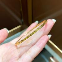 Pulsera de Hielo Explosivo Chapado en Oro Real de 24 Quilates, Duración Larga, Versátil, Regalo de Oro Rompecido para Novia - details 2