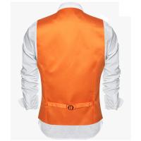 Chaleco de seda para hombre, 30 colores, liso, negro, azul, verde, rojo, Pik Gold Champain, chaleco ajustado de satén morado, Tops para hombre - details 51