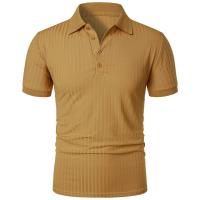 Ropa deportiva para correr para hombre, poste de pie de manga corta de alta elasticidad de verano, suéter básico de punto fino - details 44