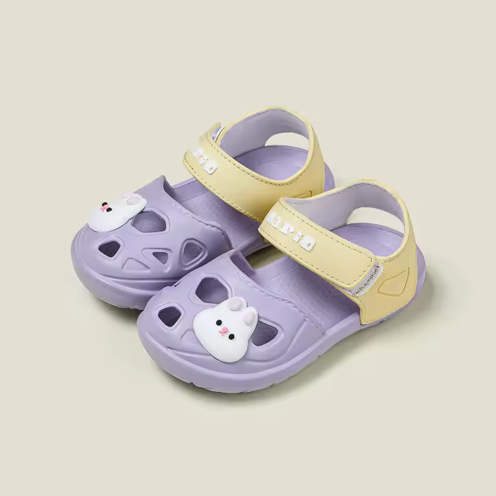 Zapatos con agujeros para niños Sandalias con bolso para niñas Sandalias con agujeros para niños Zapatos de playa - 1