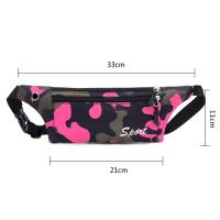 Riñonera de viaje de cintura deportiva de camuflaje para niños y niñas, riñonera con cinturón para caminar y vacaciones, paquete de pecho impermeable informal para mujer - details 2