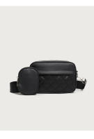 Bolso Cuadrado Bordado Clásico Mini Bolso de Cambio de Llave para Mujer con Correa de Hombro Ancho - details 12