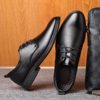 Zapatos de hombre, zapatos de vestir casuales con cordones - details 5