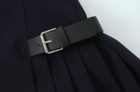 Vestido Mini Pleated TRZA Para Mujer Con Borlas Lateral Cuello Halter Frontera Trasera Chic Moda Casual A-Line Corto - details 6