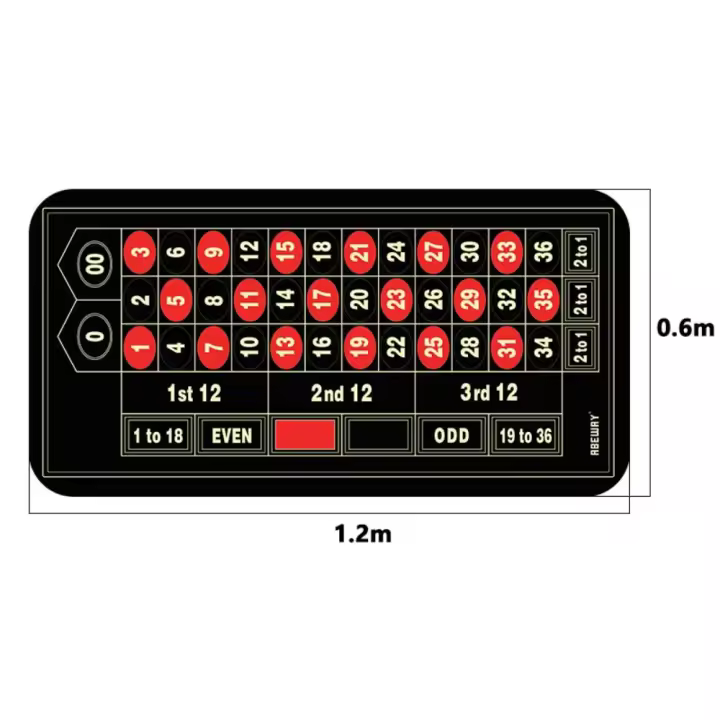 Baze Poker-Mantel de Texas Hold'em, 21 puntos, Tapis de Mesa de póquer, impermeable, ruleta, papel de Casino - 1