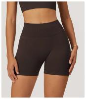 Pantalones cortos deportivos mejorados de cintura alta para yoga sin costuras para mujer, utilizados para gimnasios y ciclismo - details 15