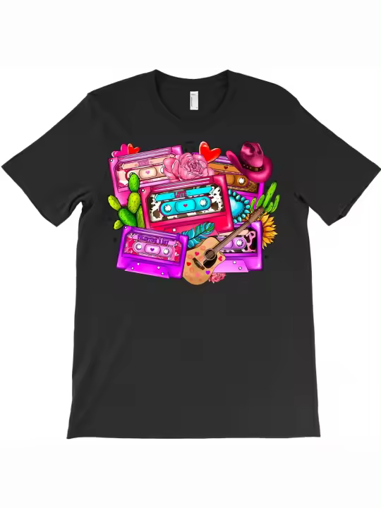 Camiseta con cinta de San Valentín, regalo para papá, manga corta con cuello redondo suave y cómoda, 2132g - 1