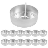 150 tazas de aluminio para velas de té, latas de metal para velas con 150 mechas para velas, velas vacías para amantes de las velas - details 0
