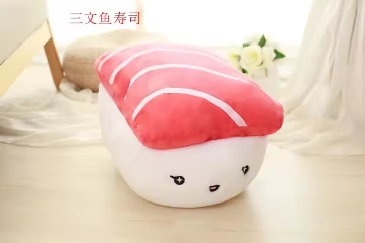 40x30x35cm lindo cojín de sushi suave almohada sofá decorativo cojín trasero regalo - 1