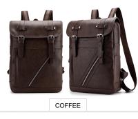 Mochila de cuero para hombre y mujer, morral de estilo universitario, resistente al agua, sencillo y Popular, estilo Retro coreano - details 18