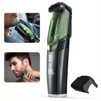Recortadora de barba para hombres, afeitadora de aseo corporal profesional, cortadora de pelo inalámbrica con aspiradora, regalo de vacaciones - details 0
