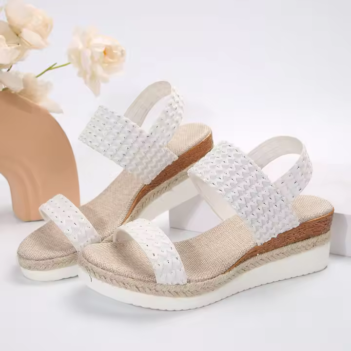 Sandalias de tacón de cuña para mujer, zapatos de verano - 1