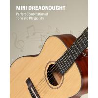 4/4 para Adulto Principiantes Guitarra Kit Mini Jumbo Cutaway 40 Pulgadas con Pickup Bolsa Cuerda Afinador Negro - details 14