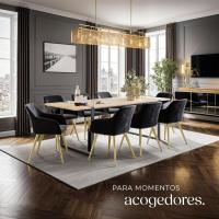 Sillas de Comedor Ergonómicas y Versátiles Juego de Sillas Tapizadas en Terciopelo - details 41