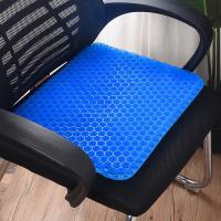Cojín de Gel para asiento de coche y oficina, almohadilla suave para aliviar la presión, transpirable, doble espesor, para verano - details 10
