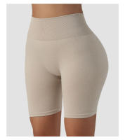 Pantalones cortos de LICRA sin costuras para mujer, Shorts elásticos para Fitness, transpirables, levantamiento de cadera, ocio, deportes, correr, novedad - details 7