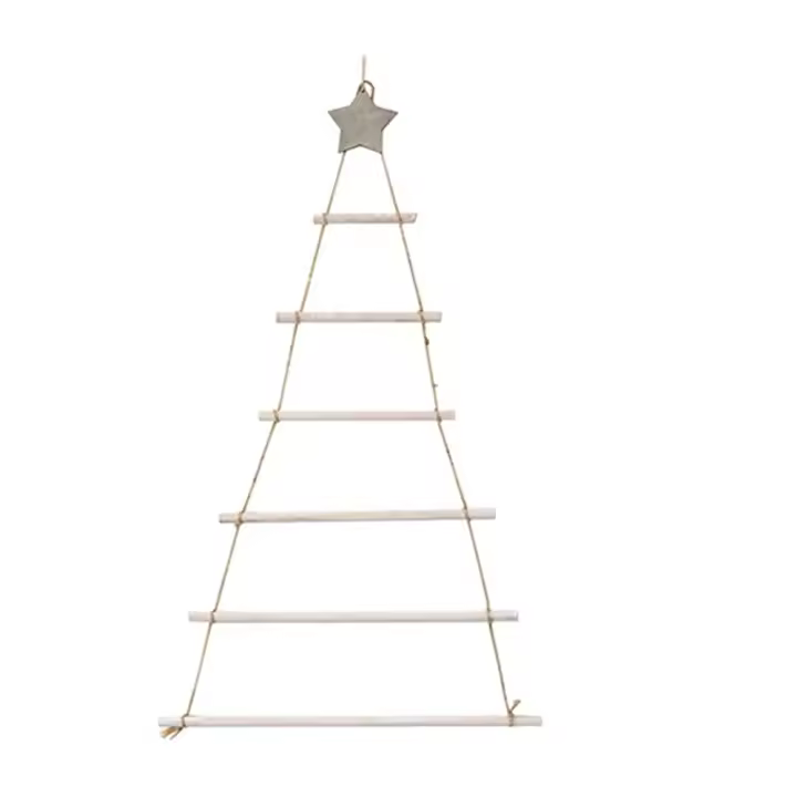 Árbol de Navidad de Madera DIY para Colgar en la decoración de Año Nuevo, Adornos para el hogar - 1
