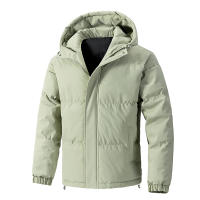 Chaqueta de Invierno para Hombre, con Capucha, Abrigada, Nueva Moda, Cortavientos, Cómoda, Informal, para Exteriores, Simple, Holgada y Gruesa - details 3