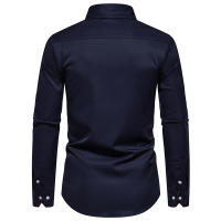 Camisa de Hombre a Cuadros Moda con Bloque de Colores para Primavera Arrivo Nuevo Manga Larga Casual para Fiesta Negocios Social - details 6