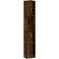 Armario de Baño de Madera Ingeniería Lavadora, Estante, Ducha, Inodoro 32x25,5x190 cm - details 23
