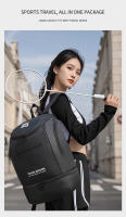 Mochila deportiva para raqueta de bádminton con bolsillo para zapatos, para viajes al aire libre, ir de compras, bolsa de acampada, almacenamiento grande, mochila escolar para ordenador portátil - details 11