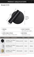 Lámpara De Pared LED Moderna Rotatable Y Ajustable Para Lectura Luz De Noche Para Dormitorio Sala De Estar Estudio Iluminación Doméstica - details 5