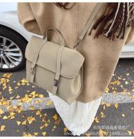 Mochila de cuero suave de gran capacidad, bolso de nicho de moda, bolso de viaje ligero de lujo, nuevo estilo universitario, 2024 - details 25