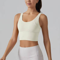 Hmidou-Sujetador deportivo para mujer, ropa interior Sexy de realce para Yoga, correr, gimnasio, Tops de Fitness, camiseta sin mangas de verano - details 6