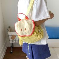 Mochila con cordón para exteriores de estilo coreano, mochila de nailon de fruta de Color dopamina para viaje, bolsa de libros de gran capacidad, bolso de hombro para senderismo - details 10