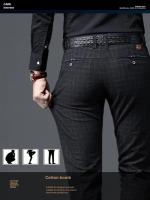 Pantalones Casuales de Moda para Hombres Primavera Otoño Alta Calidad Vestidos de Negocios de Algodón - details 4