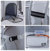 Mochila para transportar gatos, bolsa para perros pequeños, gatos, cachorros, espacio expansible, malla transpirable transparente - details 7