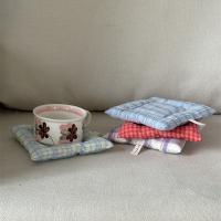 Posavasos de algodón para fotos, mantel de mesa multicolor de calidad, taza de café para Mantel Individual, decoración de mesa cuadrada, manteles individuales de algodón para el hogar - details 2