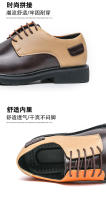 Zapatos de cuero de moda con cordones de empalme personalizados - details 4