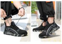 Zapatos de Trabajo Transpirables para Hombres  Zapatillas de Seguridad de Verano con Punta de Acero Antipunctura - details 19
