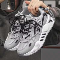 39-45 zapatos de papá de alta calidad para hombre, zapatillas deportivas informales para correr con plantilla de tela de red, Pu ligera para caminar - details 6