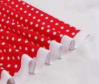 Vestido de Verano Vintage Hepburn Polka Dot de Contraste Cuello Cuadrado de los 50 Cintura Alta - details 35