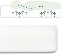 Zinus 90x190 cm - Altura 15 cm - Colchón de espuma con memoria - Rigididad media - Certificado OEKO-TEX - Colchón de té verde - details 21