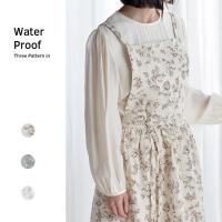Delantal de cocina de algodón a la moda, delantal de trabajo doméstico con estampado Floral elegante, delantal de limpieza de estilo francés impermeable para cocina - details 12