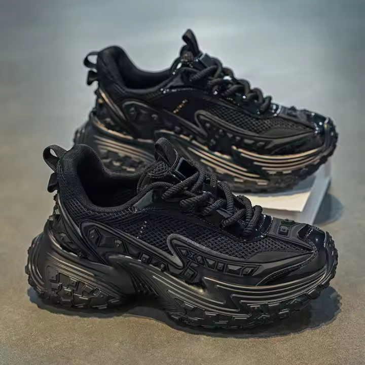 Zapatos Deportivos de Malla para Hombres en Verano Zapatos Blancos Antideslizantes con Suela Gruesa - 1