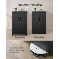 Archivador de Oficina, Armario Multifuncional, 2 Puertas, con Cerradura, Almacenamiento de Acero, para Sala de Estar, Gris Mate OMC013G01 - details 30