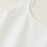 PB & ZA 2025 novedad de verano Costuras holgadas cuello cuadrado casual versátil camisola simple tops ropa de mujer - details 5